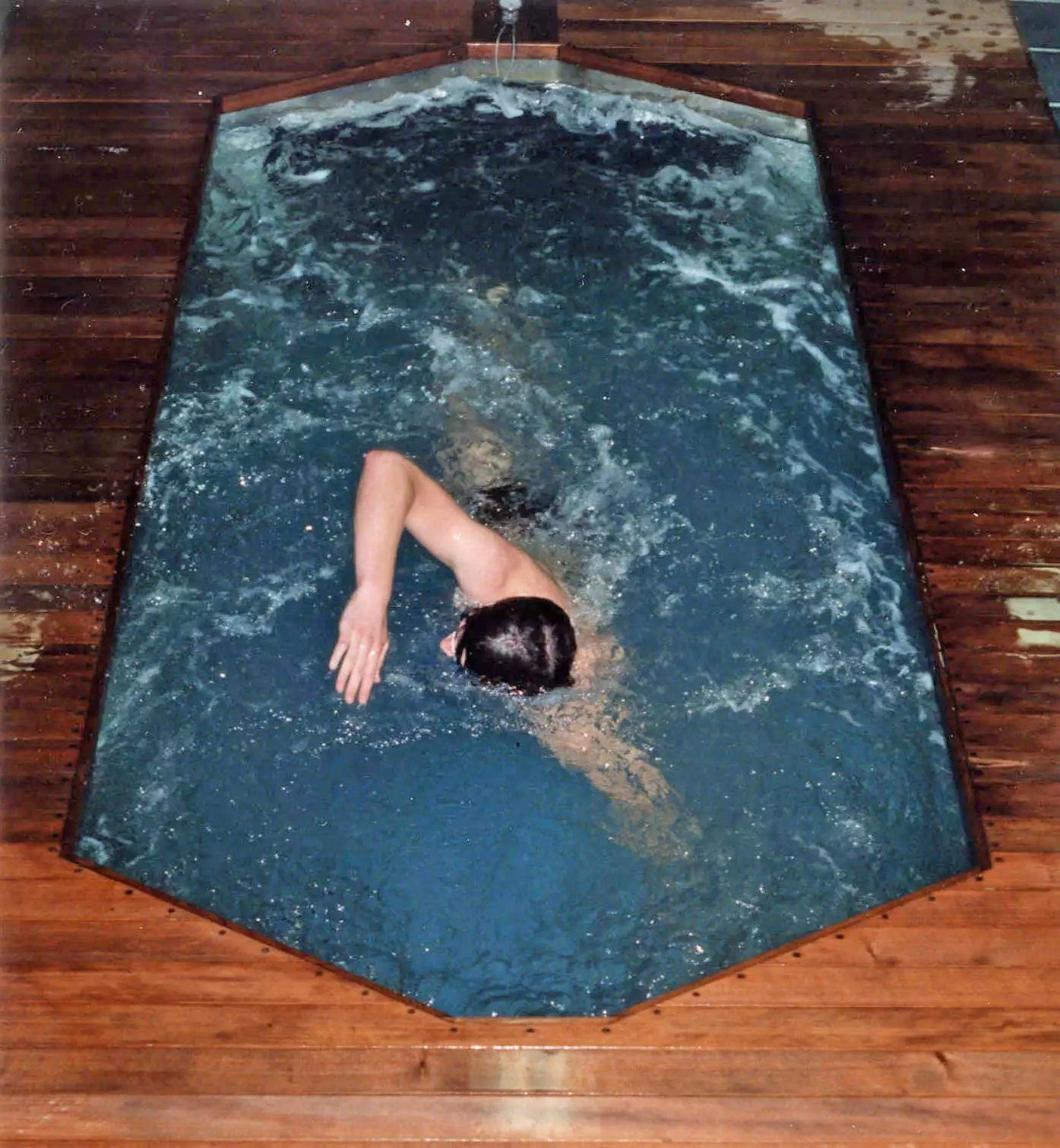 picture an Original Endless Pools installation at Columbia University circa 1988