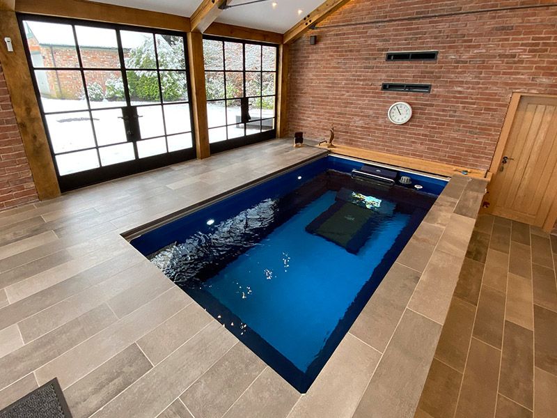 Indoor, fully inground Original Series pool