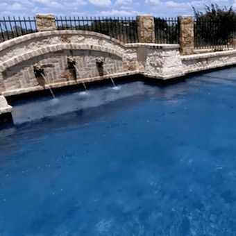 A Grand Mediterranean Pool to Swim in Place (video)